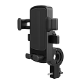 Adjustable Black Phone Holder With Clip Design And Stripe Surface For Daily Use