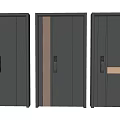 Entry password lock door 3d model
