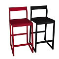 Modern Black Bar Stools with Sleek Tall Frame Design for Home Bar Use 3d model