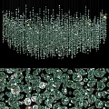 Luxurious Sparkling Crystal Chandelier Featuring Hanging Crystal Beads And Elegant Design