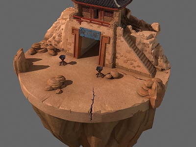 Chinese ancient building model