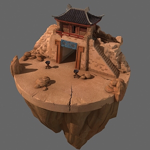 Chinese ancient building 3d model