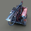Atlas Copco Tracked Drilling Rig With Hydraulic Drill Arm And Pipes