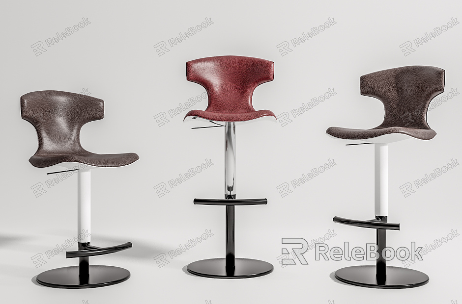 Modern Bar Chair Bar Chair Combination model