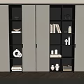 Bookcase Bookshelf Display Cabinet Book Ornaments Multifunctional Decorative Cabinet Combination Bookcase Open Bookcase 3d model