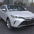 White Toyota SUV With Modern Front Facia Sleek Lines And LED Headlights