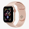 Modern Smartwatch Digital Dial Design With White Pink Black Bands And Health Monitoring Interface