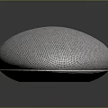 Gray Pebble Shaped Soft Mesh Texture Cushion For Living Room Home Decor