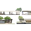 Modern Pergola Design For Outdoor Garden With Wooden Structure And Seating Area