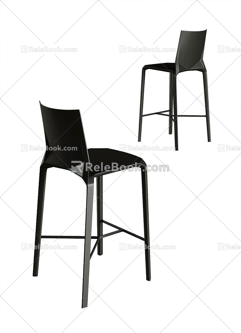 Modern Bar Chair 3d model