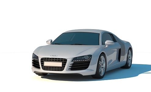 sports car Audi R8 2007 Audi 3d model