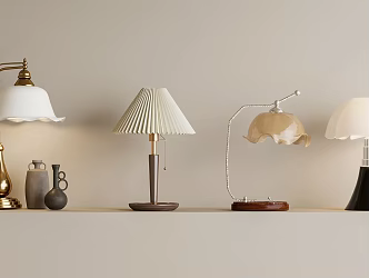 French Retro Table Lamp Bedside Table Lamp 3d model