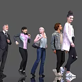 Diverse Group of People in Various Fashion Styles and Ages Standing Together