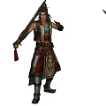 Modern Game Character Three Kingdoms Unparalleled Character Man 3d model