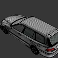White Station Wagon Car With Sporty Red Black Rims And Front Headlights Design