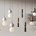 Modern Minimalist Pendant Lights Featuring White Black Brown Gold Designs And Metallic Finishes