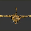 3D Animated Cat Character With Yellow Spotted Fur White Belly Standing Pose Arms Outstretched