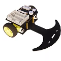 Smart Robotic Machine Featuring Large Wheels Chassis And Control System Components
