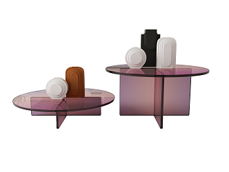 Modern corner table 3d model