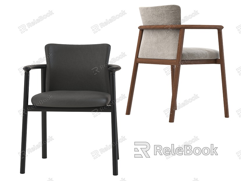 Leisure chair fabric chair leather chair with armrests model