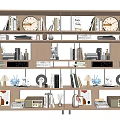 Modern Bookshelf Iron Bookshelf Decoration Bookshelf Book Decoration Shelf Furnishings 3d model