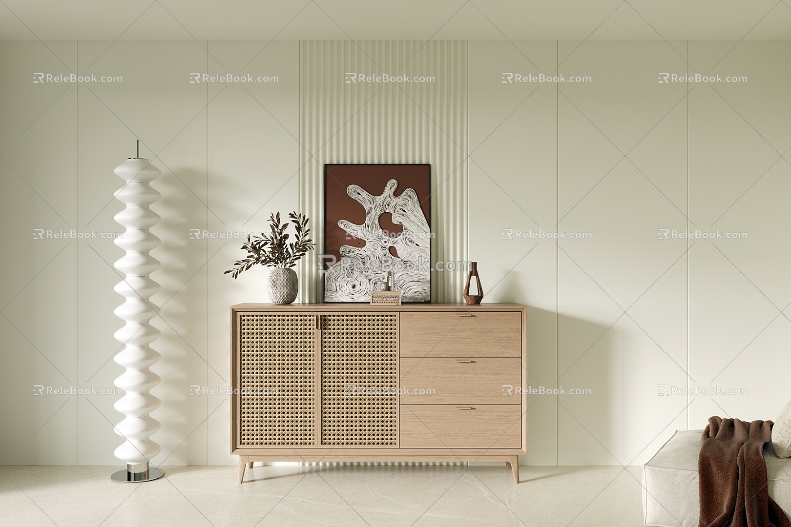 Modern Entrance Cabinet Side Cabinet 3d model