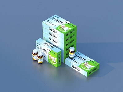 Drug Box Drug Potion Medical Supplies 3d model