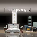 Xiu He Jia Modern Home Furniture Store With Bed Sofa Chairs And Display Shelves