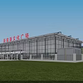 Modern 4S Dealership With Glass Facade Plaza Area Parking Lot And People Walking