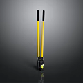Professional Hardware Tool With Yellow Long Handle Black Grip And Durable Metal Head Design