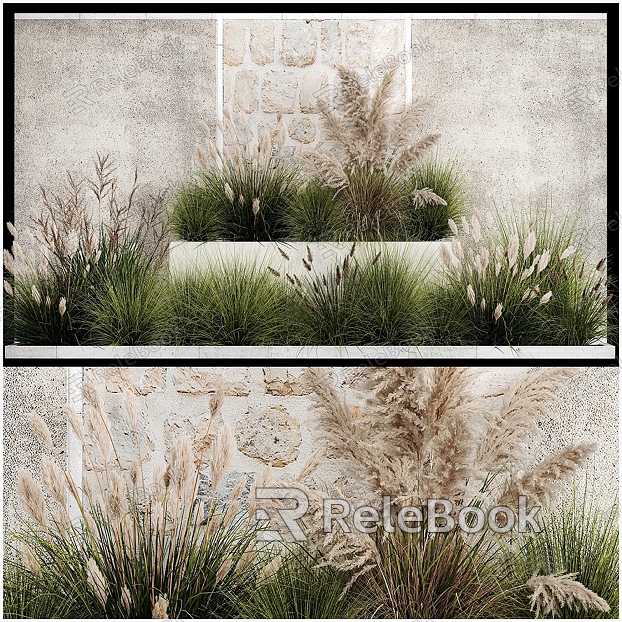 modern flower bed reed flower bed model