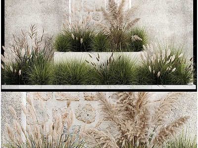 modern flower bed reed flower bed model