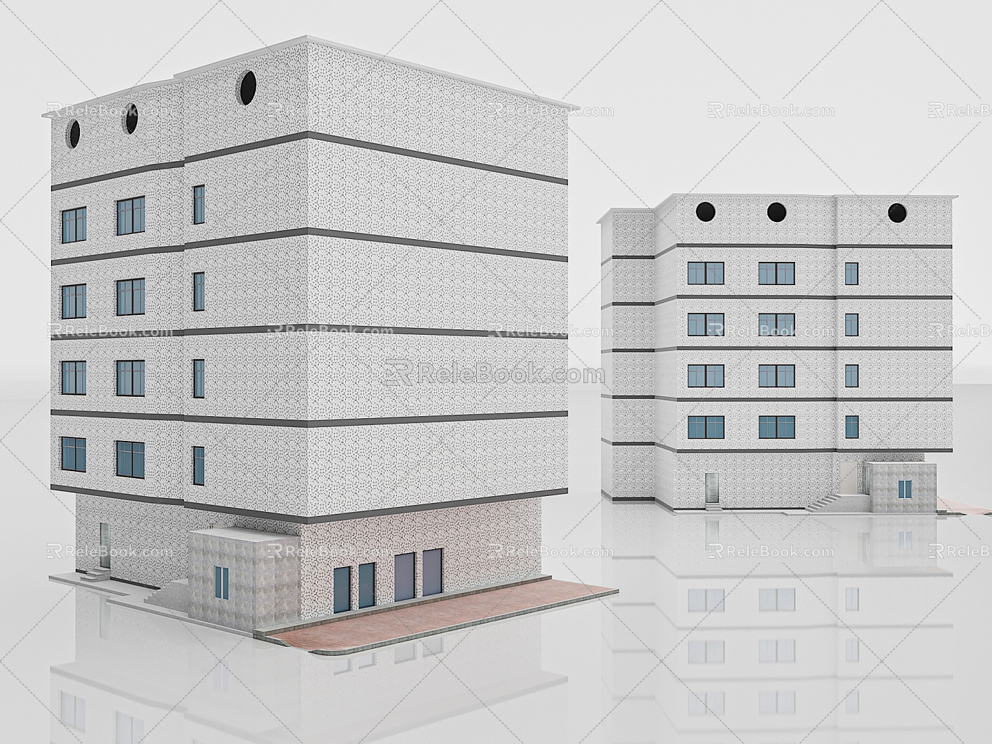 Modern houses, villas, high-rise buildings, residential buildings, rural buildings, residential buildings, commercial buildings 3d model