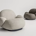 Modern single sofa 3d model