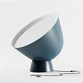 Modern Blue Table Lamp With Unique Large Shade And Stable Base Design
