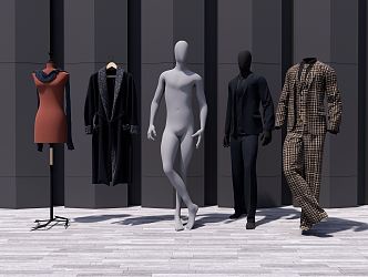 modern clothes clothing 3d model