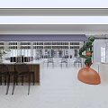 Book bar reading space 3d model