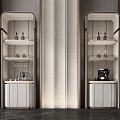 Modern Minibar Wine Cabinet Sideboard 3d model