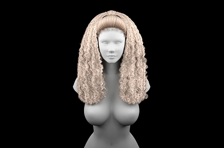 Modern Hairstyle 3d model