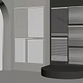 Various Styles of Window Blinds in White and Dark Colors for Home Interior