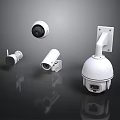 Different Types of Security Cameras Electronic Surveillance Devices With Various Designs