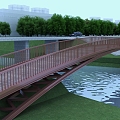 Bridge Overpass Pedestrian Bridge 3d model