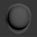 Classic Gray Helmet Design Featuring Black Emblem And Smooth Surface