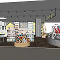 Modern Maternal and Baby Store Nursery Store Children's Store Maternal and Infant Products Cashier Display Cabinet Shelf Counter 3d model