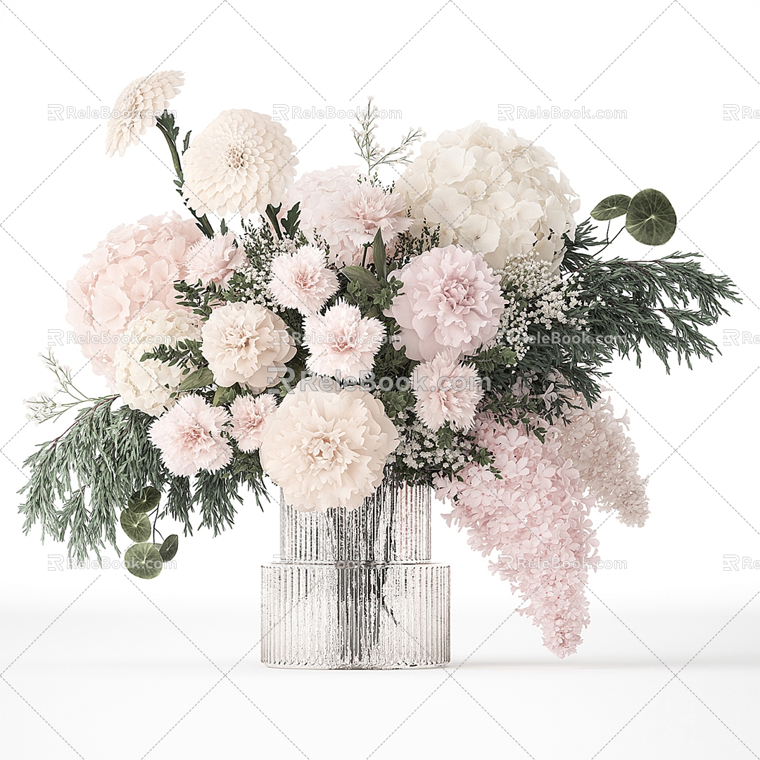 Floral flowers flower arrangement flowers 3d model