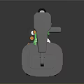 High Pressure Water Gun With Green Yellow Details And Multiple Components On Black Reflective Surface