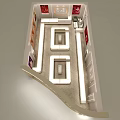 Laomiao Jewelry Store Elegant Interior With Luxury Display Counters And Lighting Design
