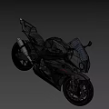 Black Sports Motorcycle With Sleek Design Alloy Wheels And Sporty Seat