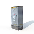 Heavy Duty Industrial Equipment Metal Enclosure With Danger Warning Sign And Safety Indicator