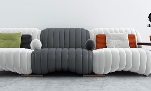 Modern Three-Seat Sofa 3d model